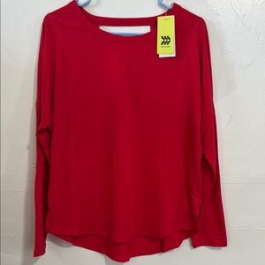 NWT red cut‎ out top